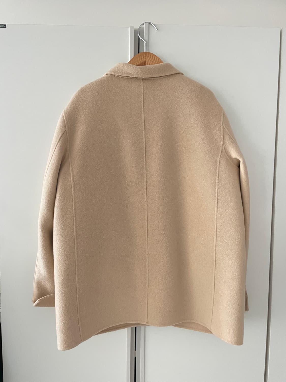메리어라운드 핸드메이드 울90 베이지 싱글 자켓 코트 상품이미지3