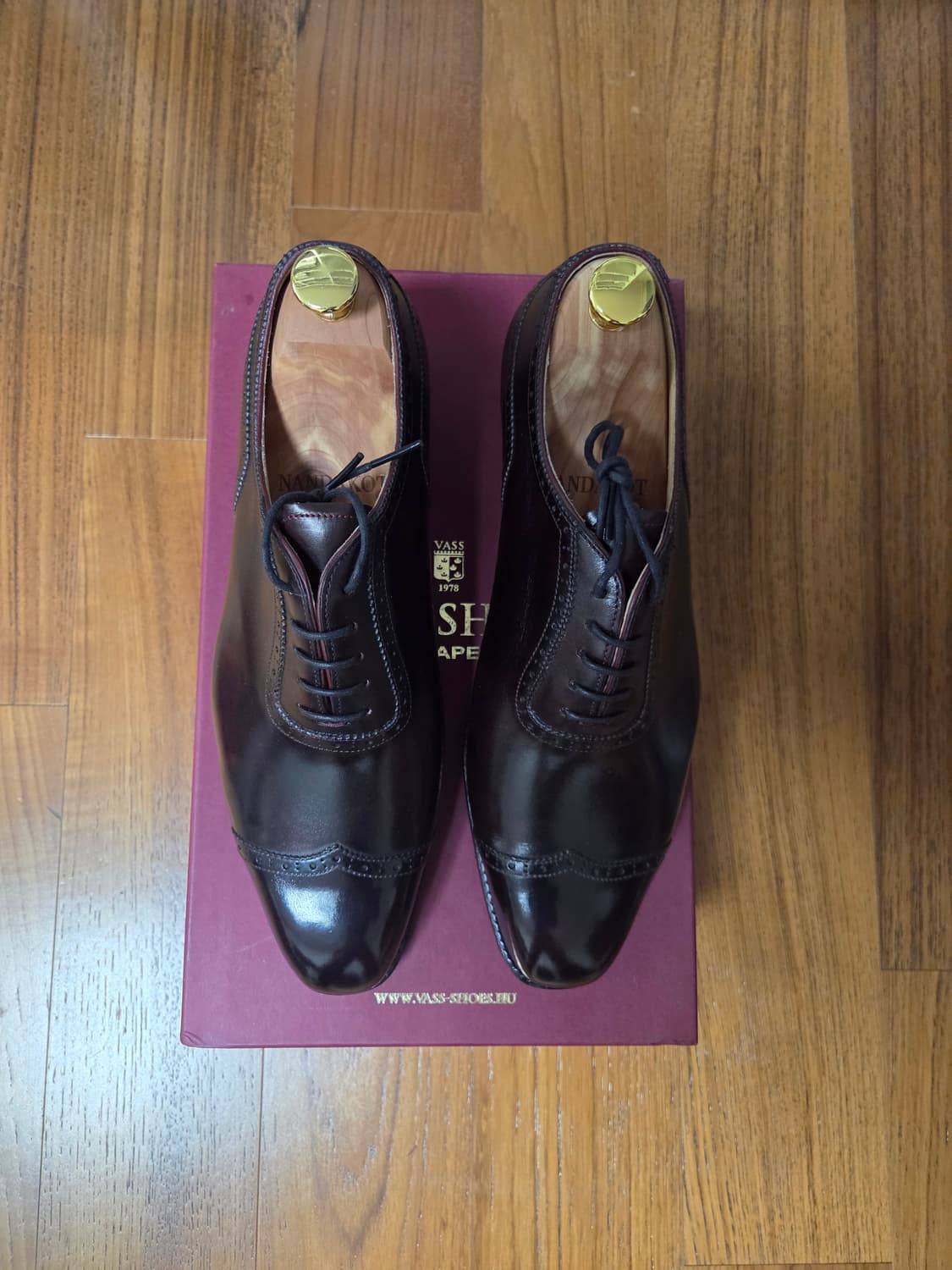 [새싱품] VASS 버건디 남성 구두 상품이미지3