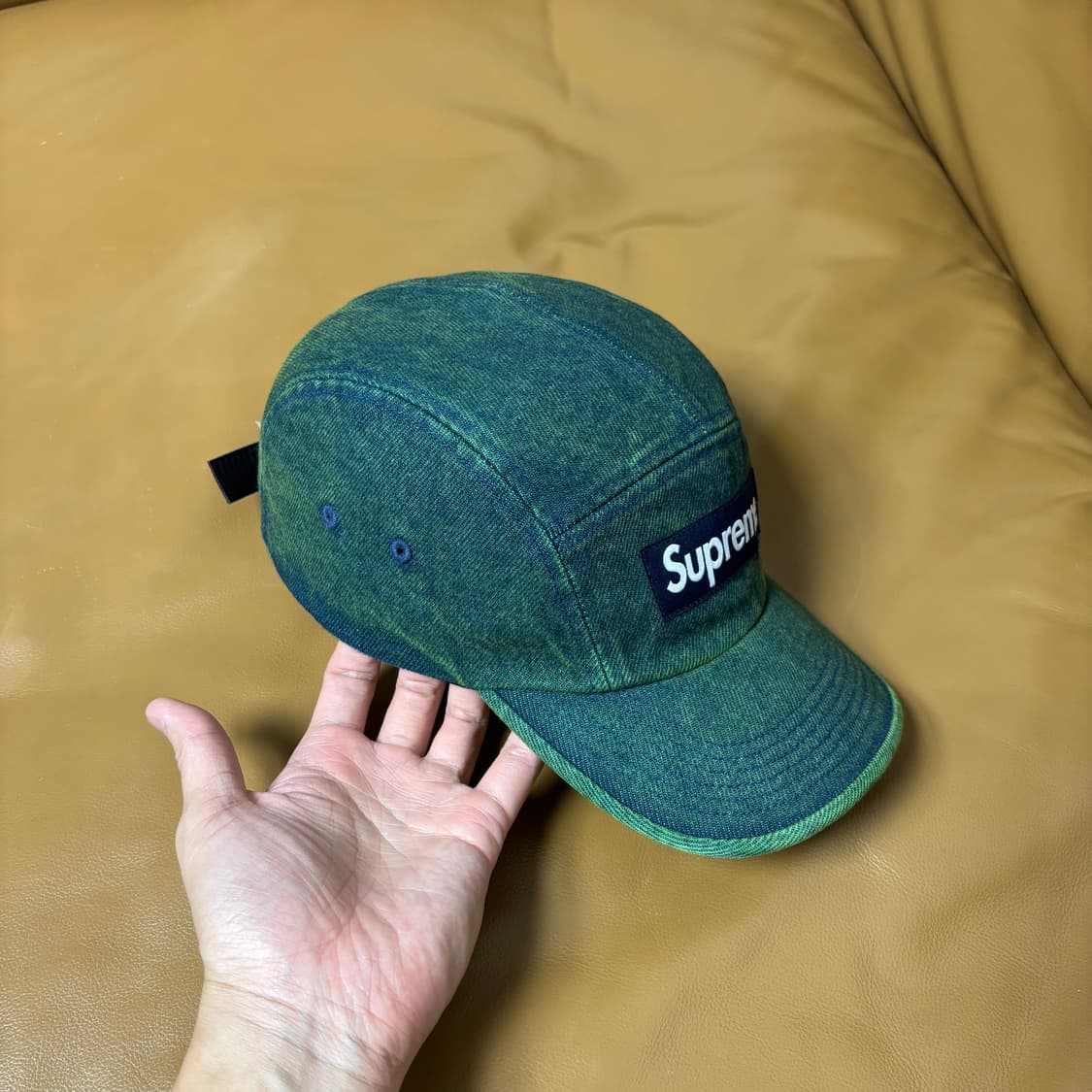 Supreme 슈프림 23ss 오버다이드 데님 그린 캠프캡 모자 상품이미지3