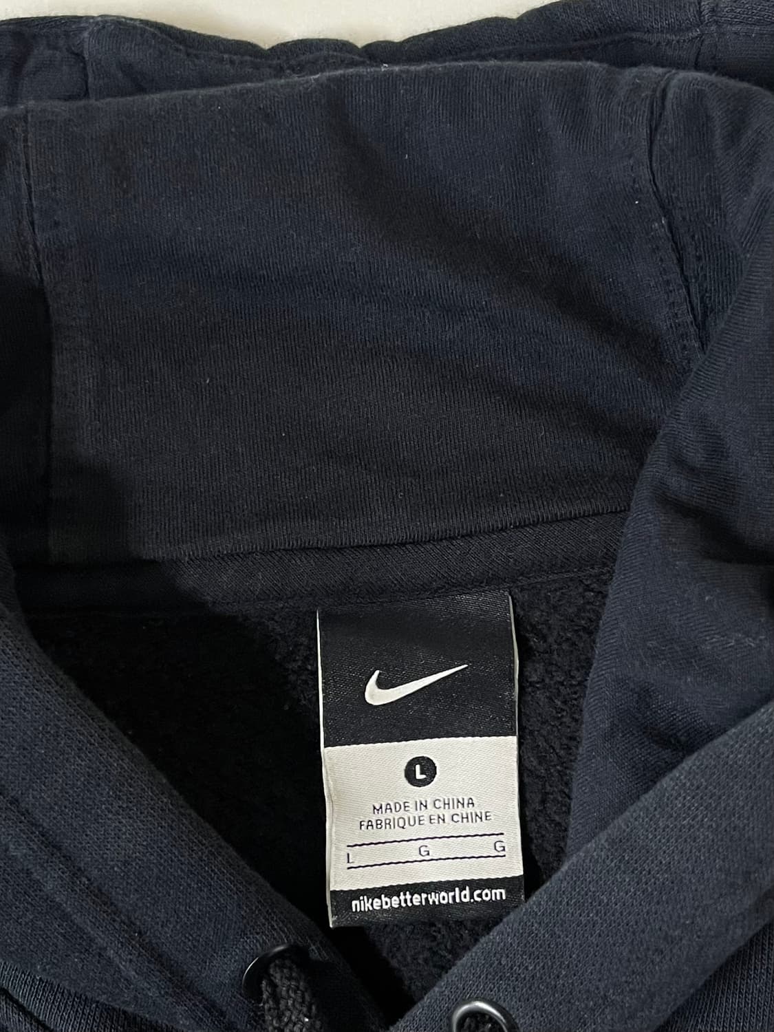 L) 나이키 언디핏 후드 티셔츠 블랙 상품이미지4