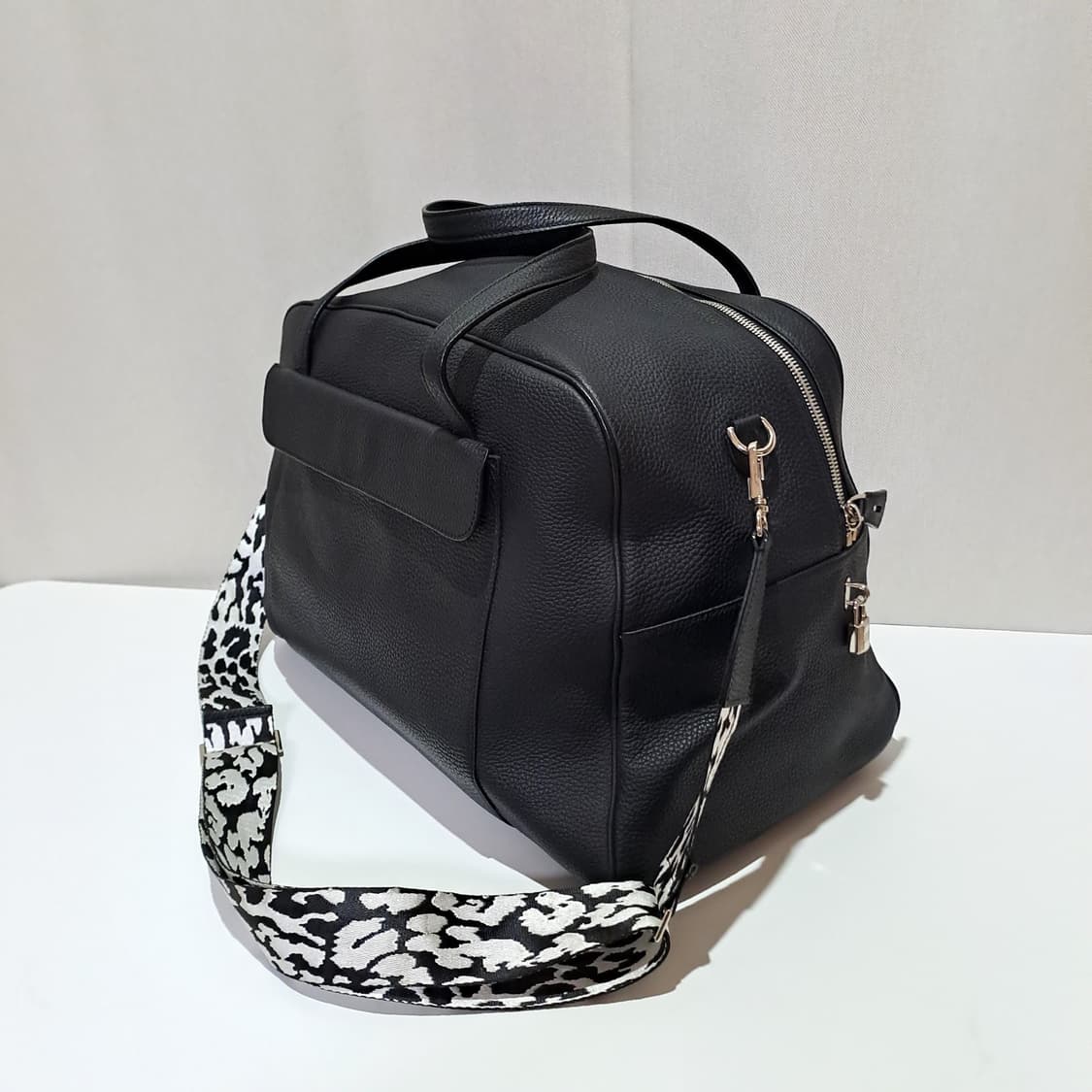 (택포) 그린핀치 뮤즈엄 이태리 가죽 보스턴백 B600 상품이미지5