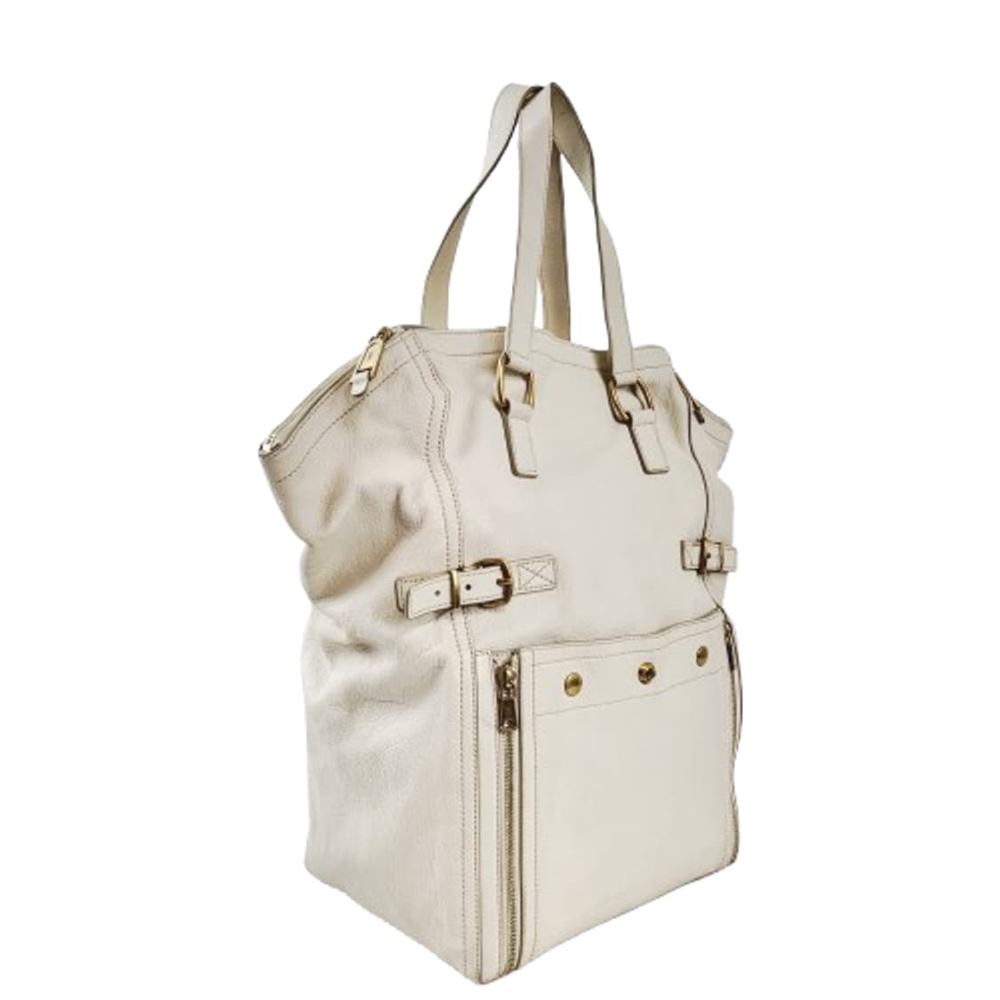 정품 생로랑(입생로랑) 아이보리 가죽 다운타운 백 상품이미지2