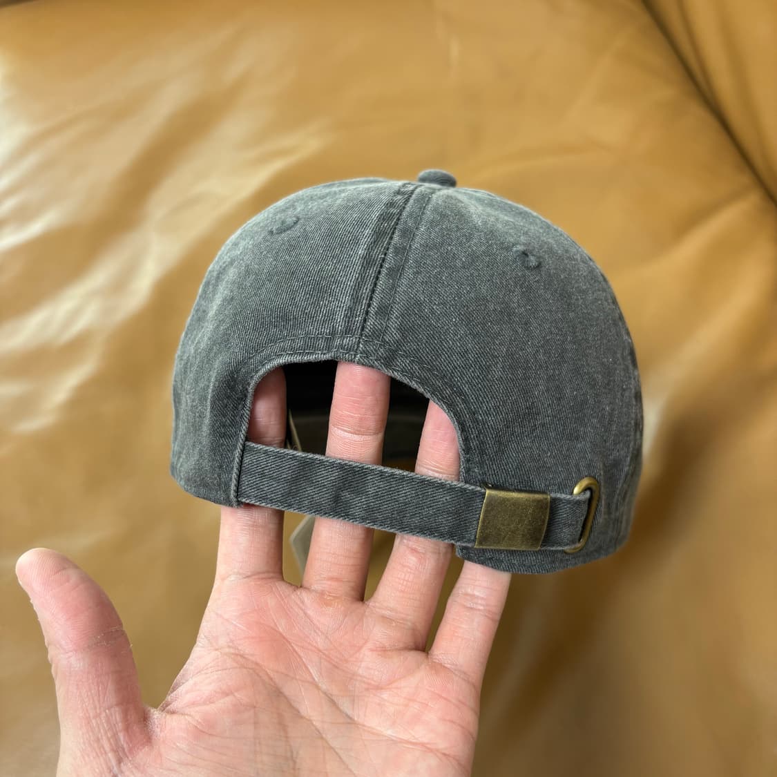 Kapital 캐피탈 오사카 한정 6패널 볼캡 모자 워시드 블랙 상품이미지8