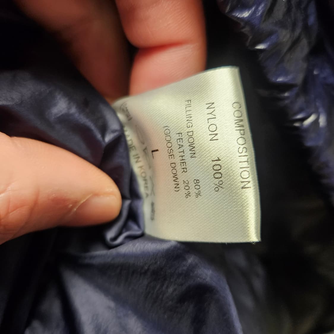 IEY 이에이 구스다운 푸퍼 패딩 L 상품이미지6