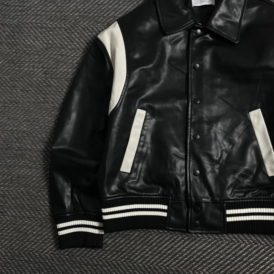파르티멘토 버핑 레더 바시티 자켓 y 4344 상품이미지3