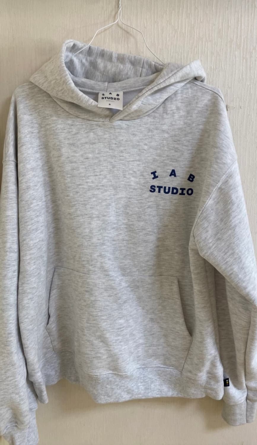 아이앱스튜디오 후드티 s 백멜란지 상품이미지2