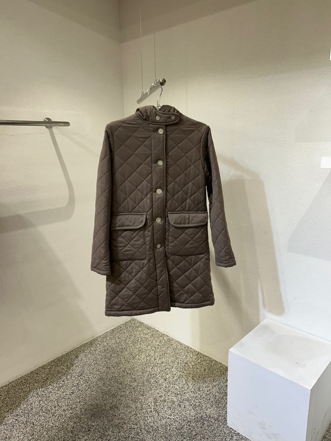 MACKINTOSH 퀄팅 퍼 후드 롱 자켓 상품이미지1