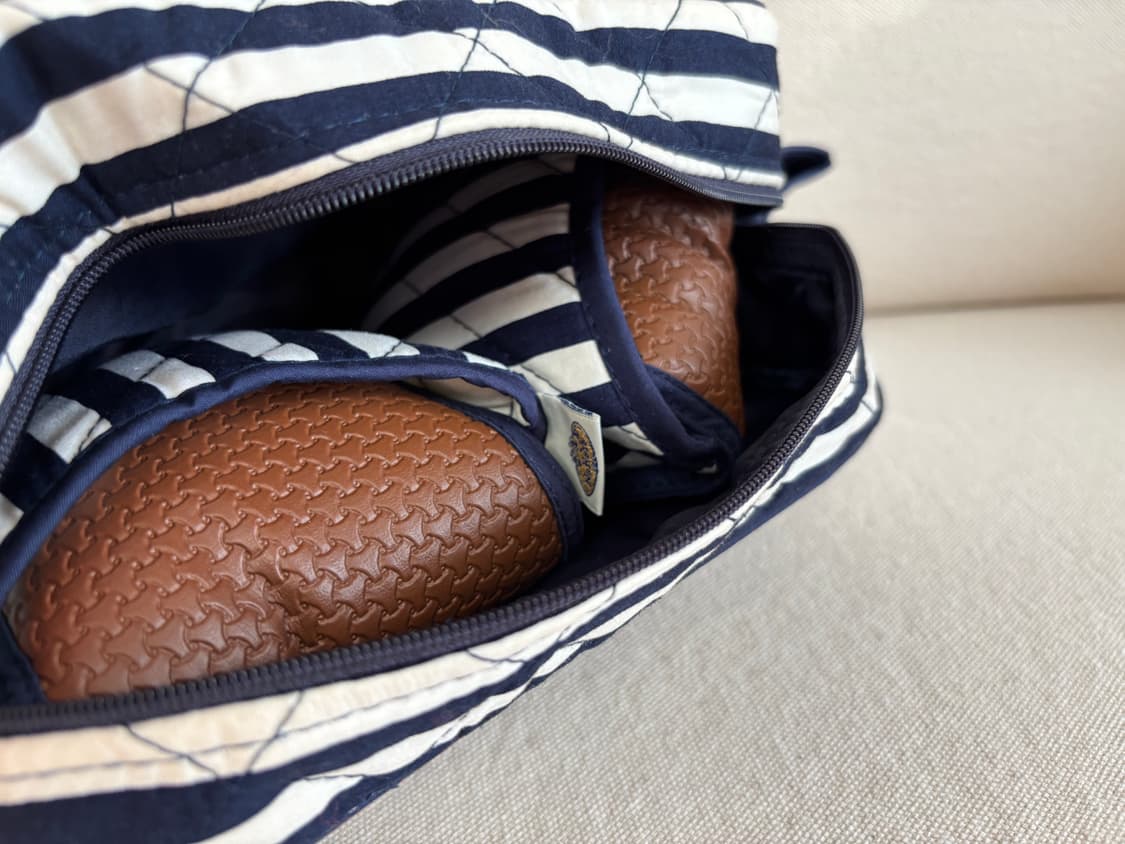 NaRaYa 나라야 스트라이프 파우치랑 슬리퍼 세트 상품이미지4