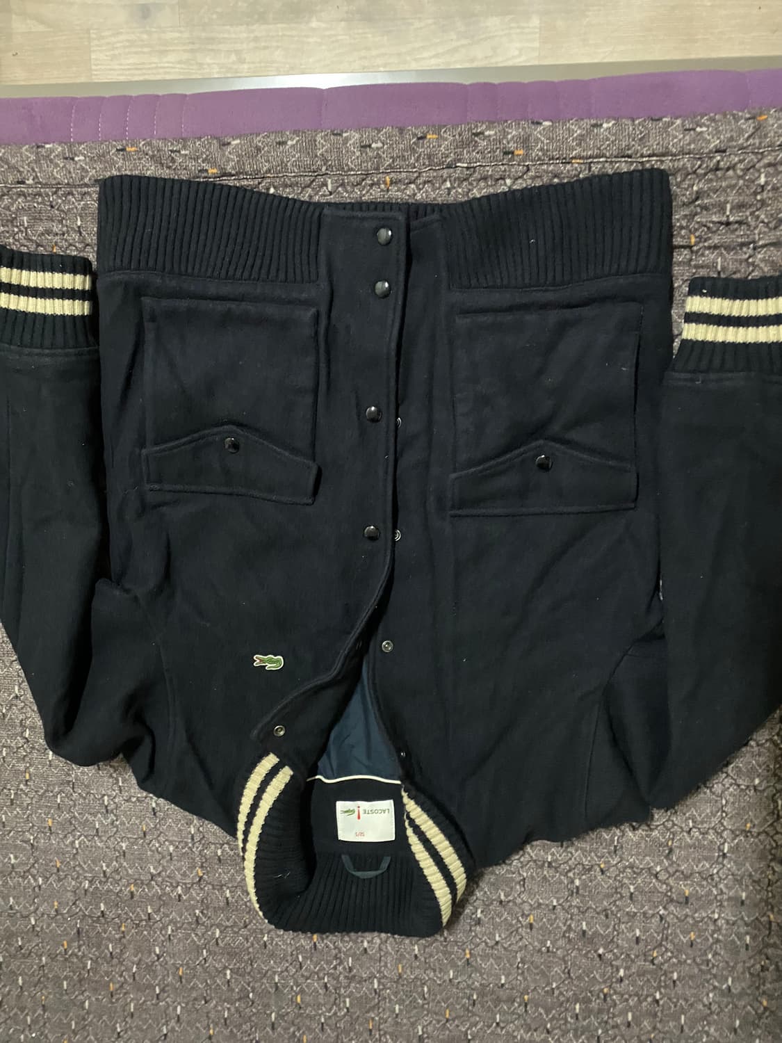 라코스테 남성 바시티 자켓 네이비 상품이미지3