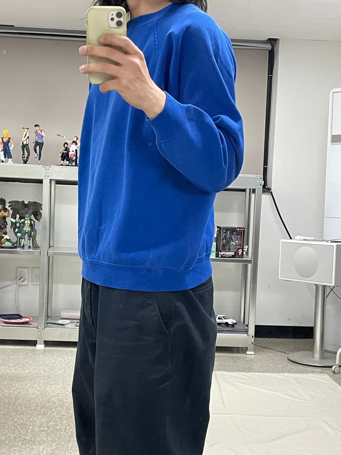 [XL] 90s Hanes USA 헤인즈 블랭크 스웻셔츠 크루넥 상품이미지6