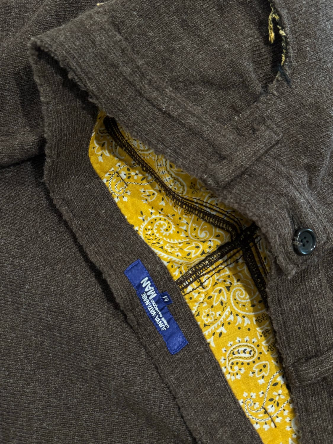 준야와타나베 03fw 반다나 프레이드 울 팬츠 상품이미지7