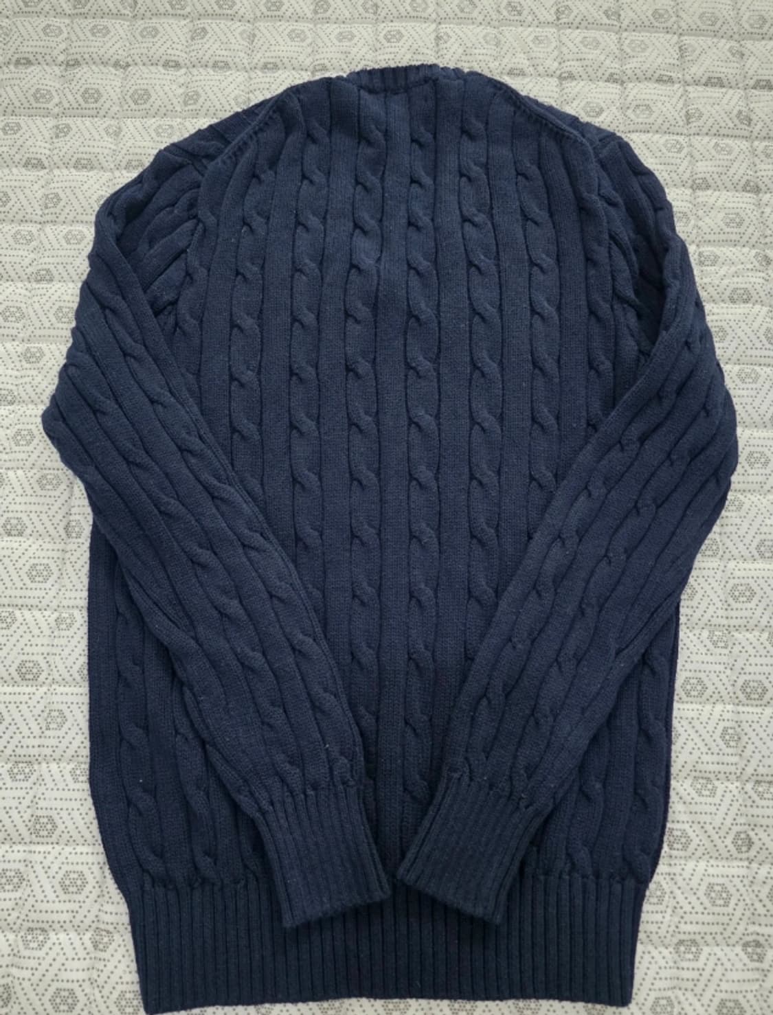 폴로 랄프로렌 브이넥 케이블 니트 남90 상품이미지2