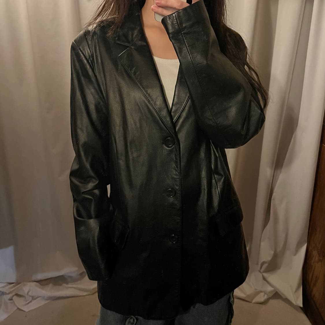 빈티지 소가죽 블레이저 자켓 상품이미지2