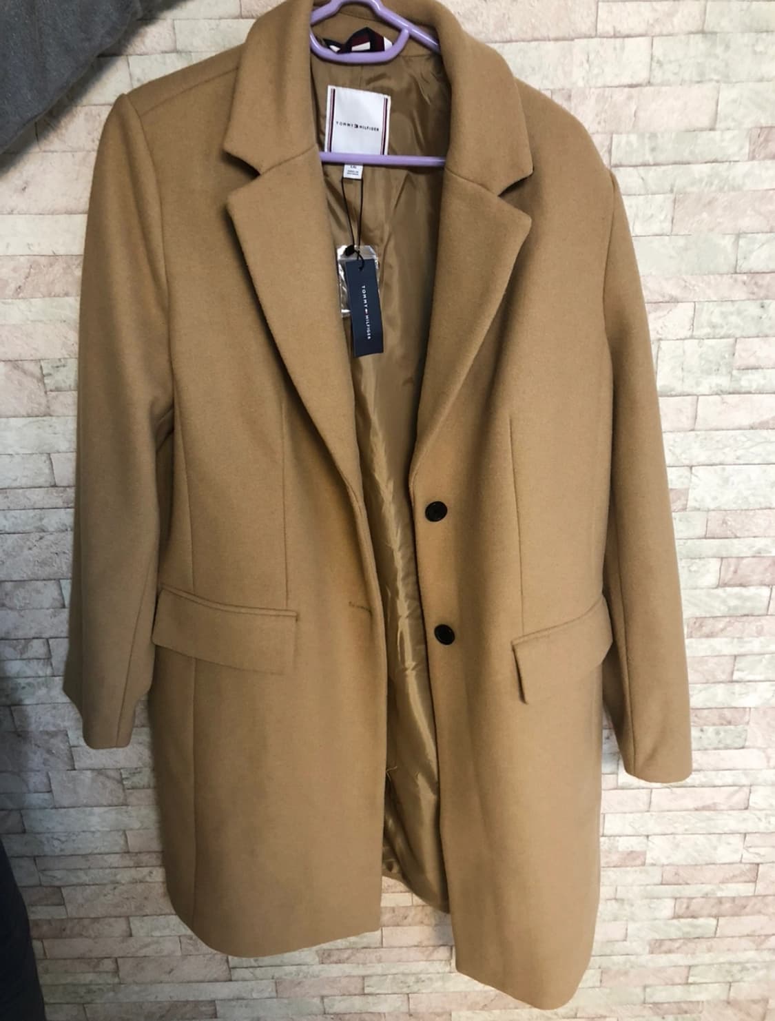 Tommy Hilfiger 울 롱 코트 상품이미지1