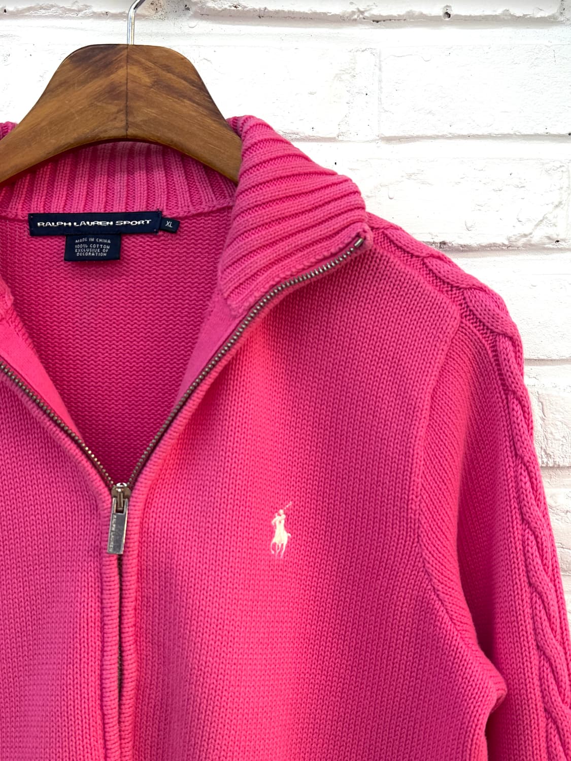 폴로 핑크 집업 가디건 상품이미지4
