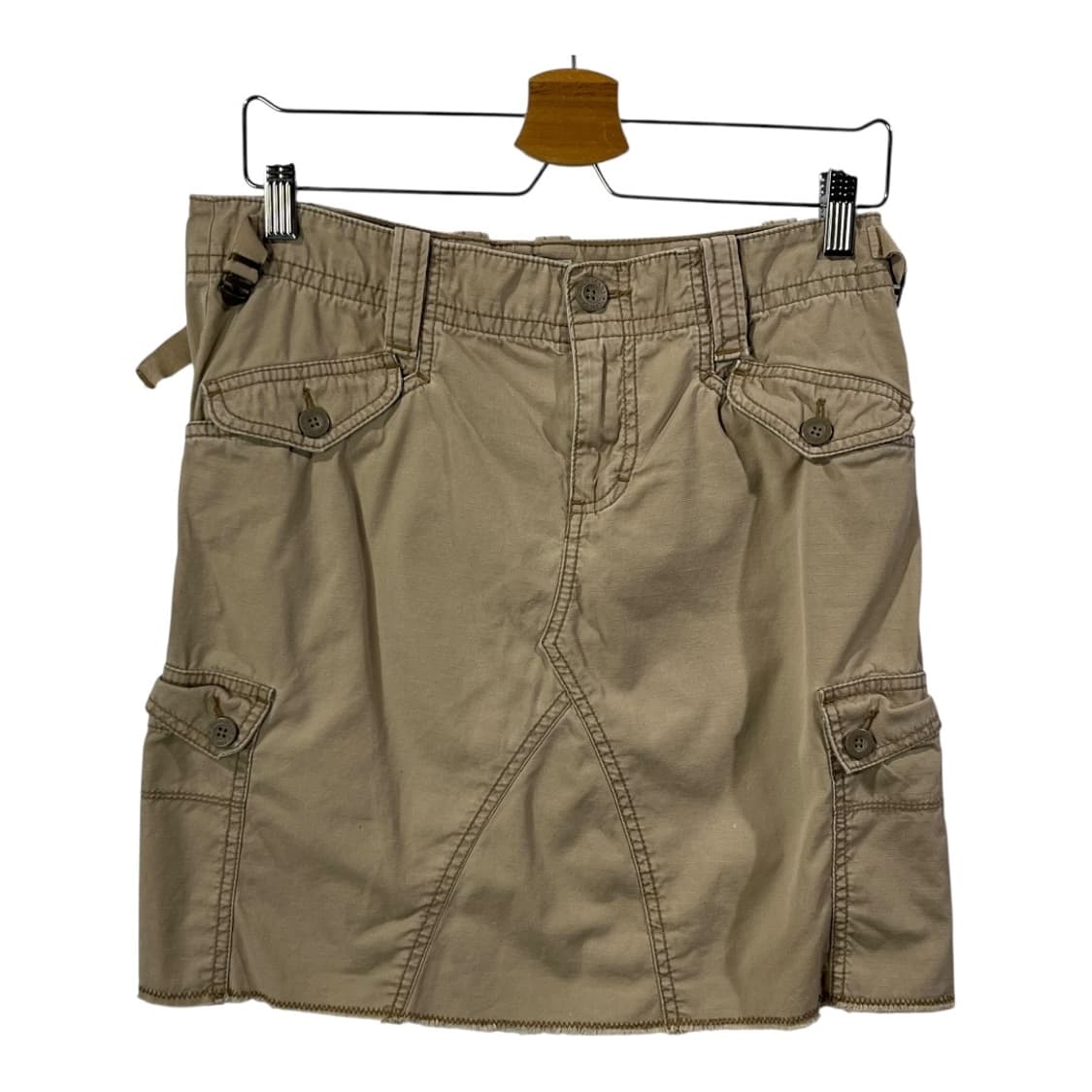 [POLO JEANS] 폴로진스 카고포켓 미디 스커트 상품이미지1