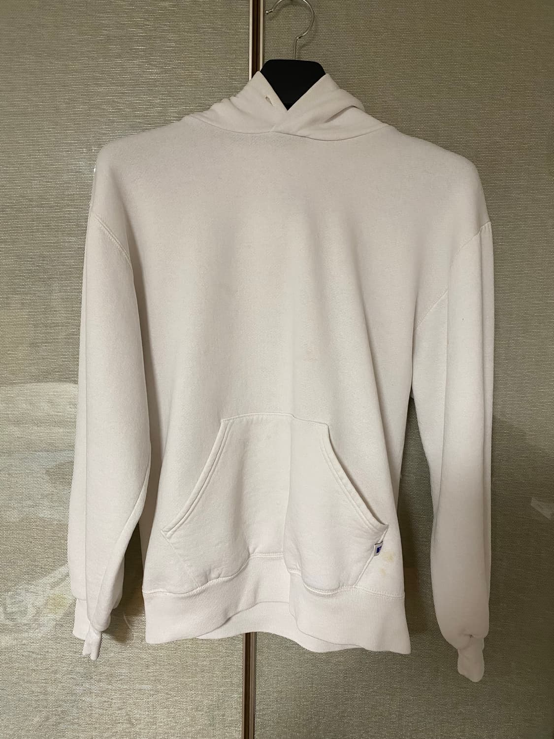 [M] 90s 빈티지 러셀 후드 화이트 USA 상품이미지1