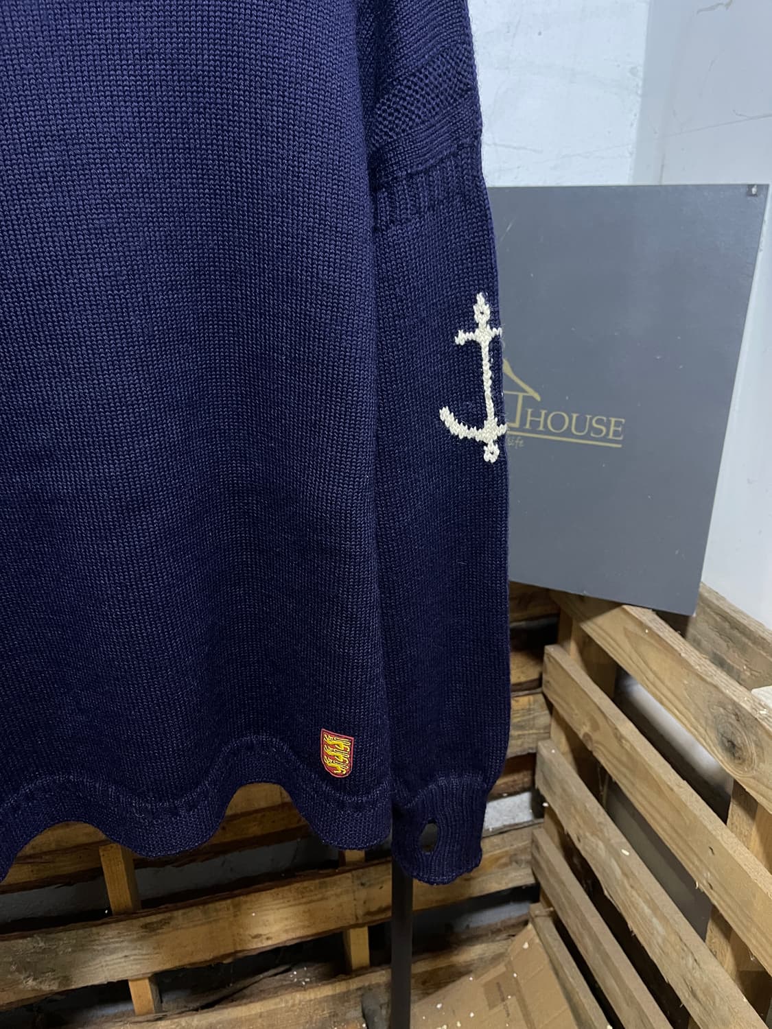 건지 울른스 네이비 니트 상품이미지2