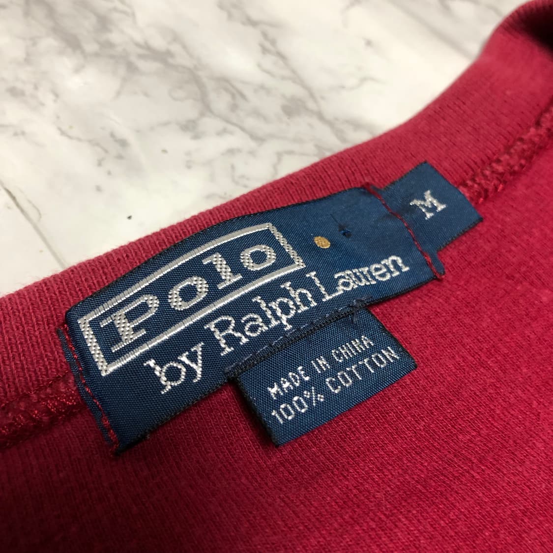 폴로 랄프로렌 버건디 맨투맨 니트 상품이미지5