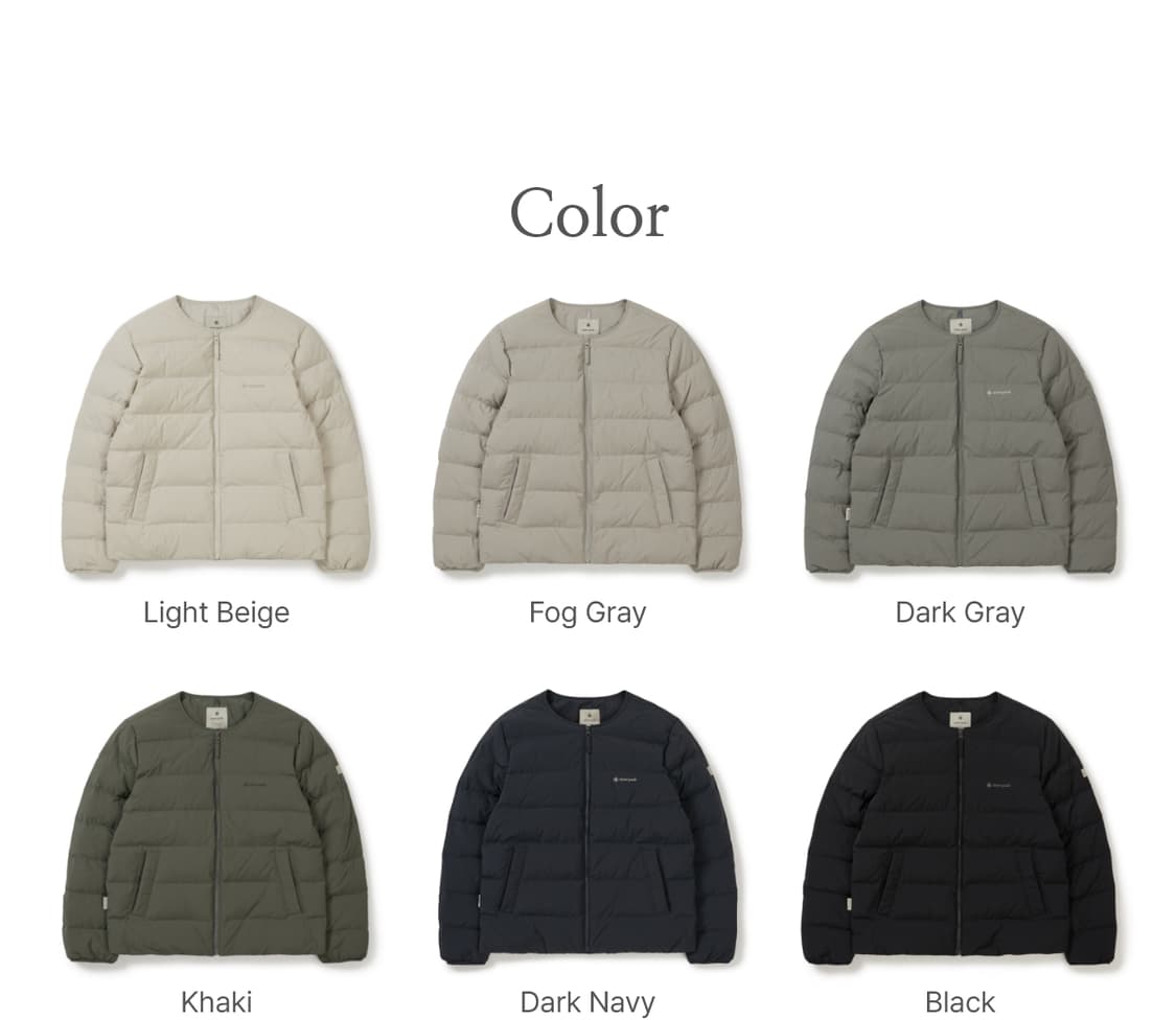 스노우피크 경량 다운 패딩 상품이미지2