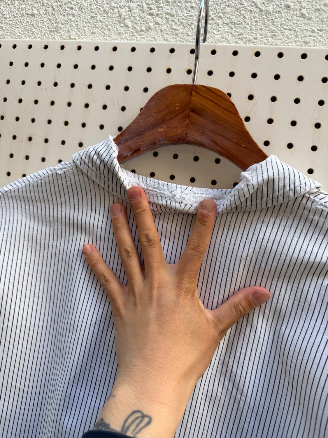1980s EURO KARBA HICKORY STRIPE 프렌치워크자켓 상품이미지10