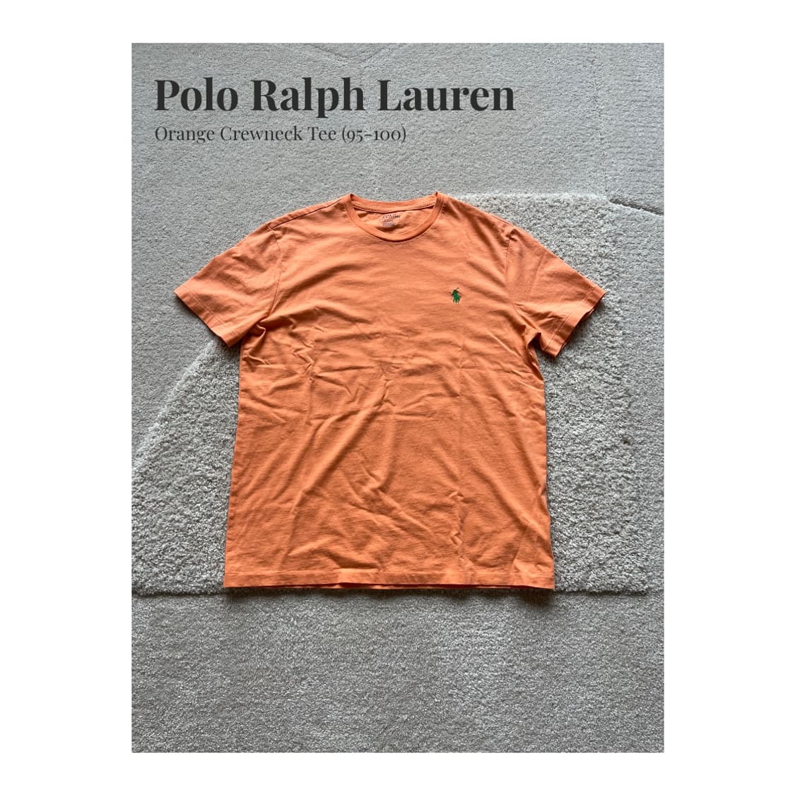 Polo Ralph Lauren 오렌지 크루넥 티셔츠 (100-103) 상품이미지1