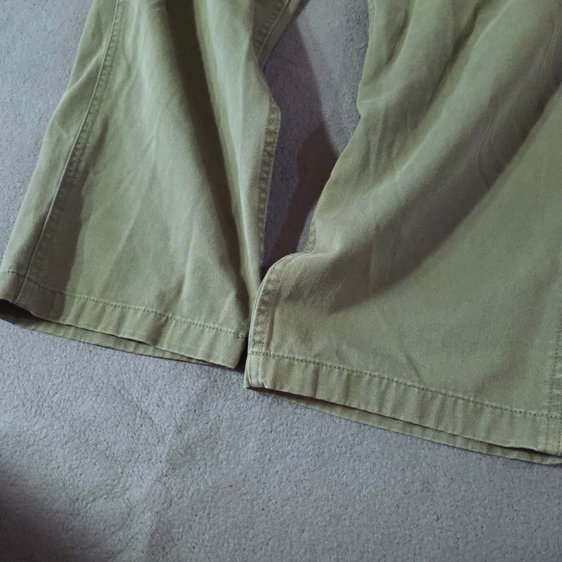 그라미치 루즈 테이퍼드 릿지 팬츠 아시아L 올리브 상품이미지3