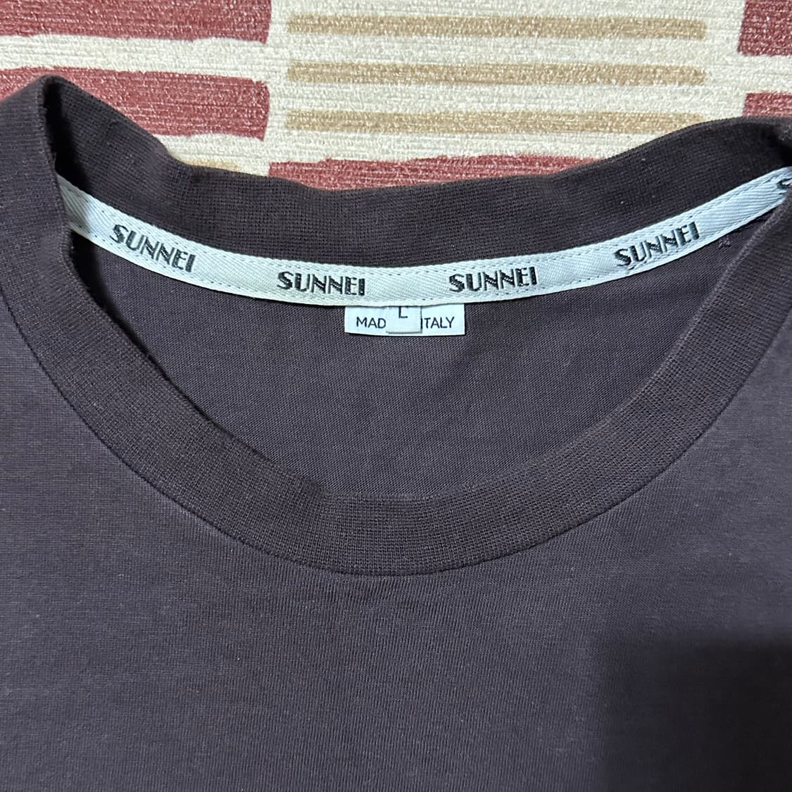 SUNNEI 써네이 빅로고 반팔티셔츠 다크브라운 SIZE L 상품이미지4