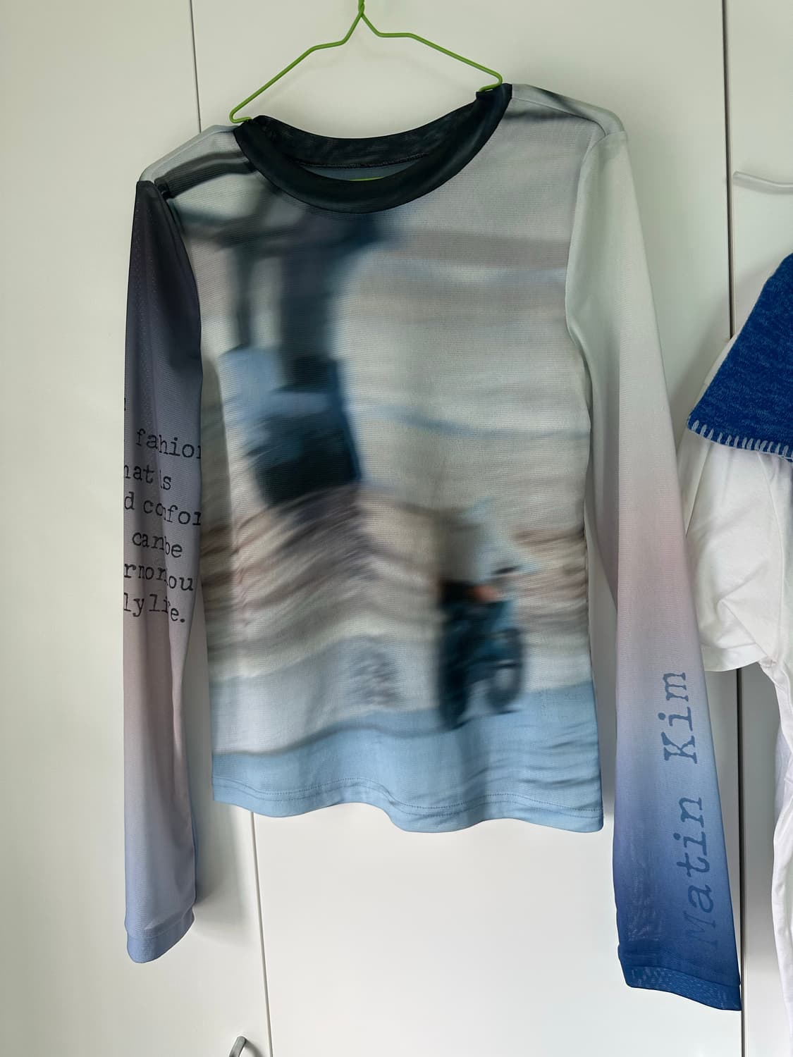 마뗑킴 몰디브 메쉬 탑 블루 (W) Matin Kim Maldives M 상품이미지6