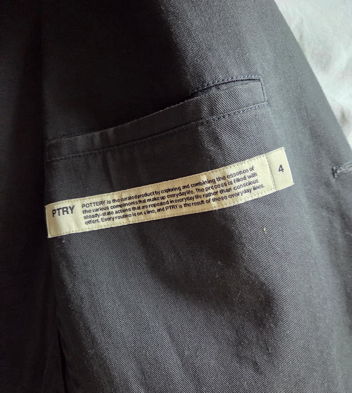 포터리 워시드 스포츠 자켓 차콜 4(105~110) 상품이미지3