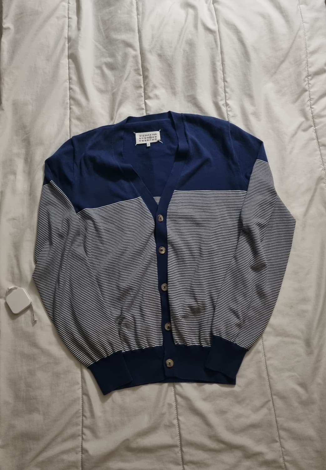 Maison margiela navy stripe cardigan L 상품이미지1