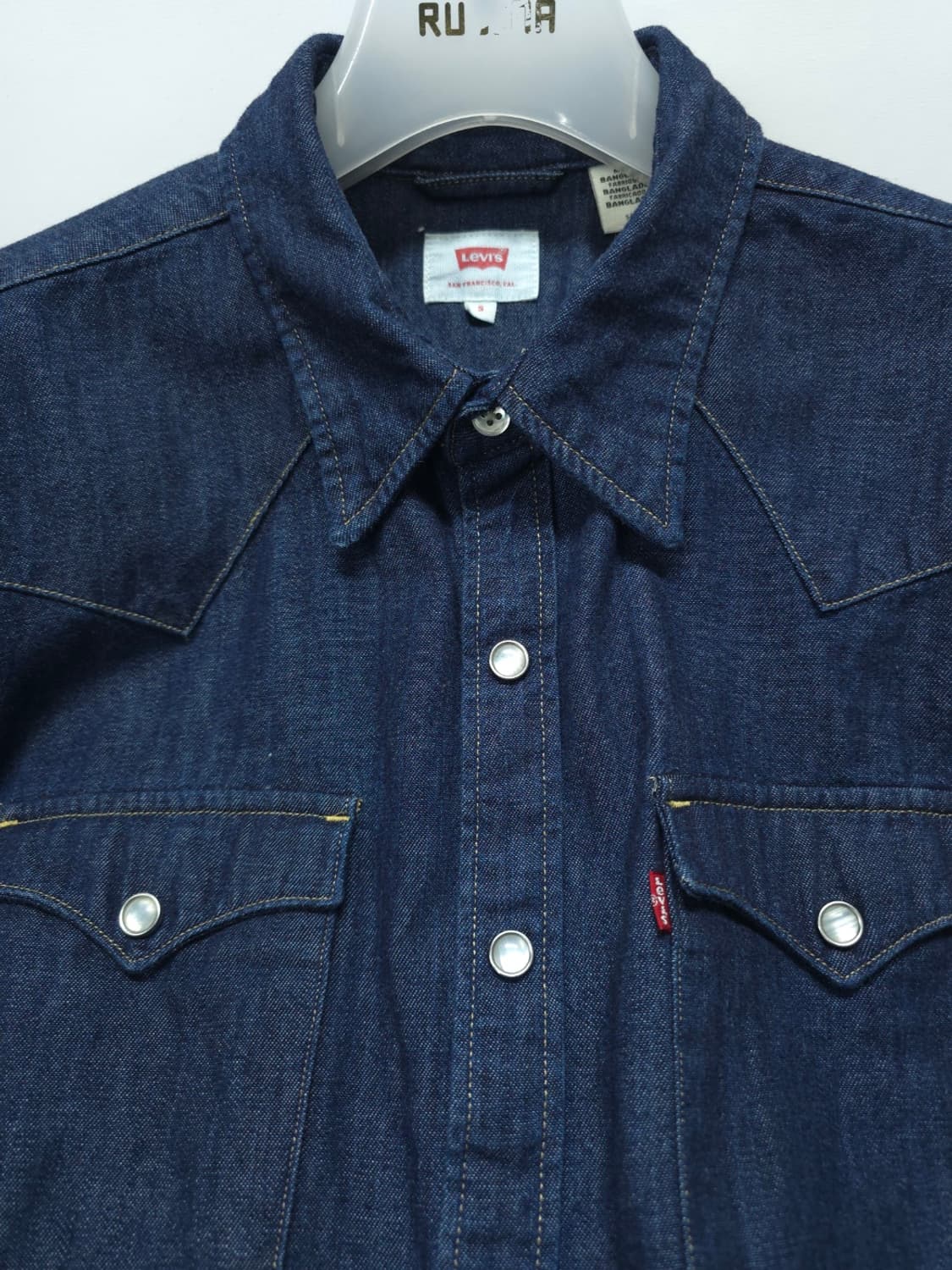 리바이스 웨스턴 데님셔츠 청남방 ( 여성S ) 상품이미지4