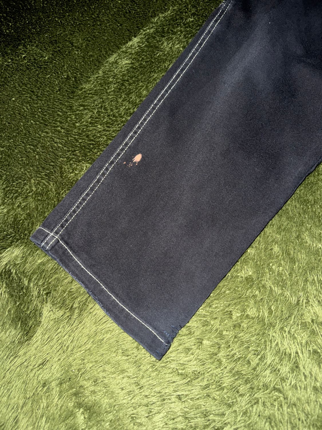 [M] 산타크루즈 밴딩 크롭 스티치 페인터 팬츠 블랙 상품이미지5