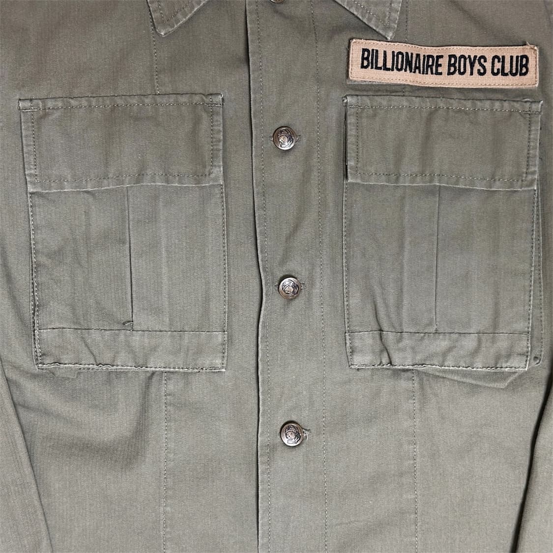 빌리어네어보이즈클럽 코튼 셔츠 자켓 카키 상품이미지5