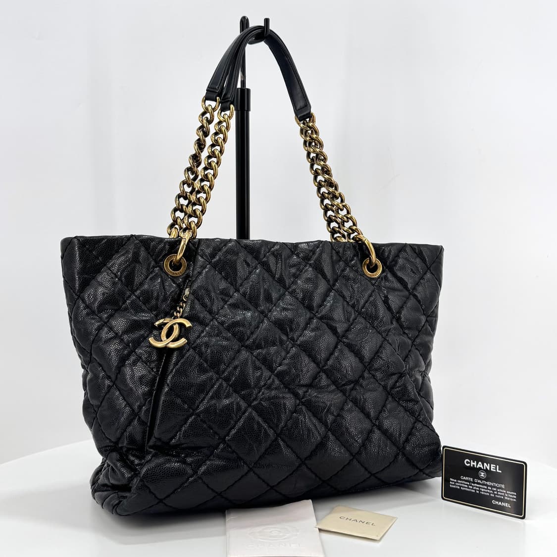 샤넬 캐비어 체인 숄더백 블랙 상품이미지1