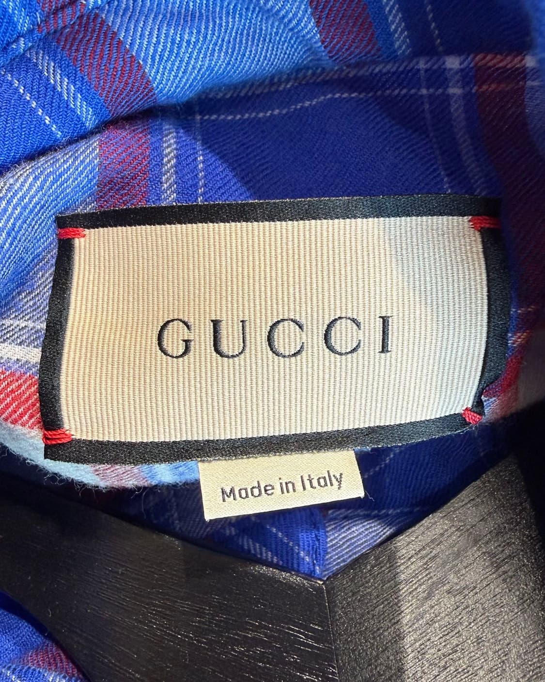 구찌 파블로 델시엘로 블루 플란넬 울 셔츠  상품이미지8