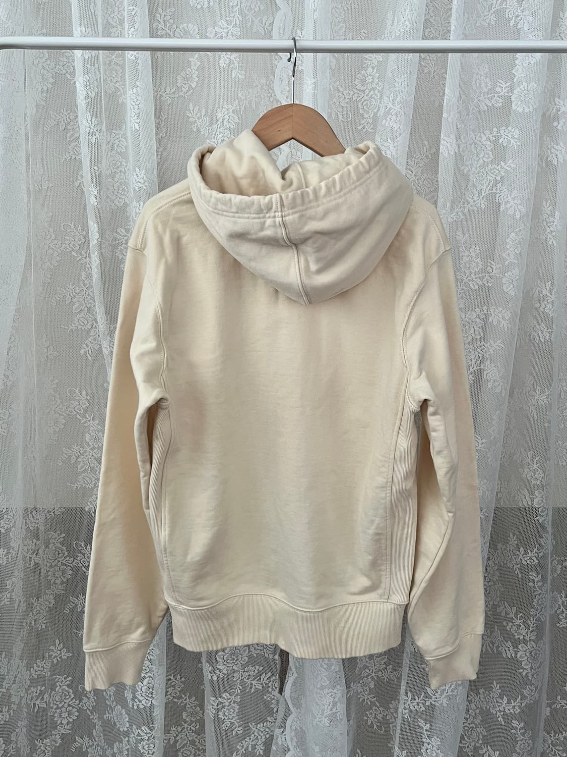 S) 라코스테 남녀공용 후드 티셔츠 크림 상품이미지2