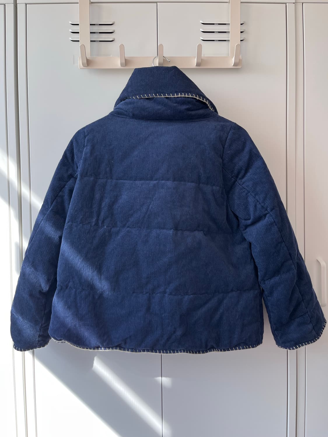 Nadesico 하이넥 사선 버튼 패딩 점퍼 상품이미지10