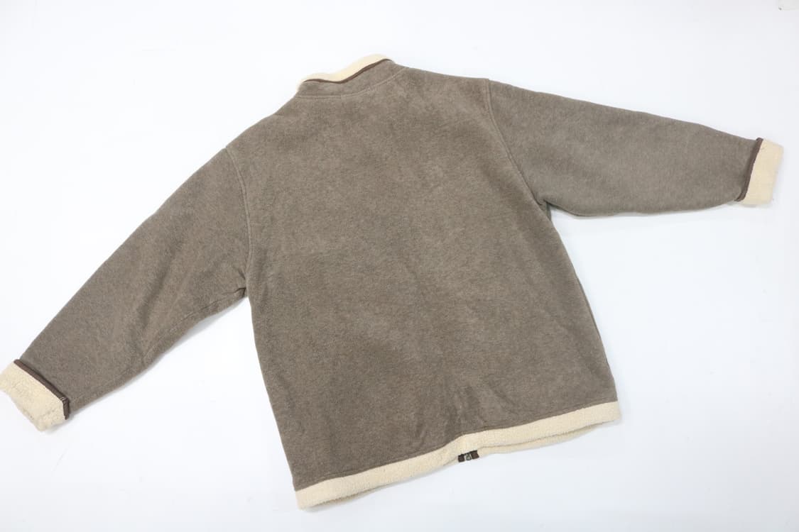 레노마 넥라인 양털 보아 퍼 배색 플리스 자켓 상품이미지7