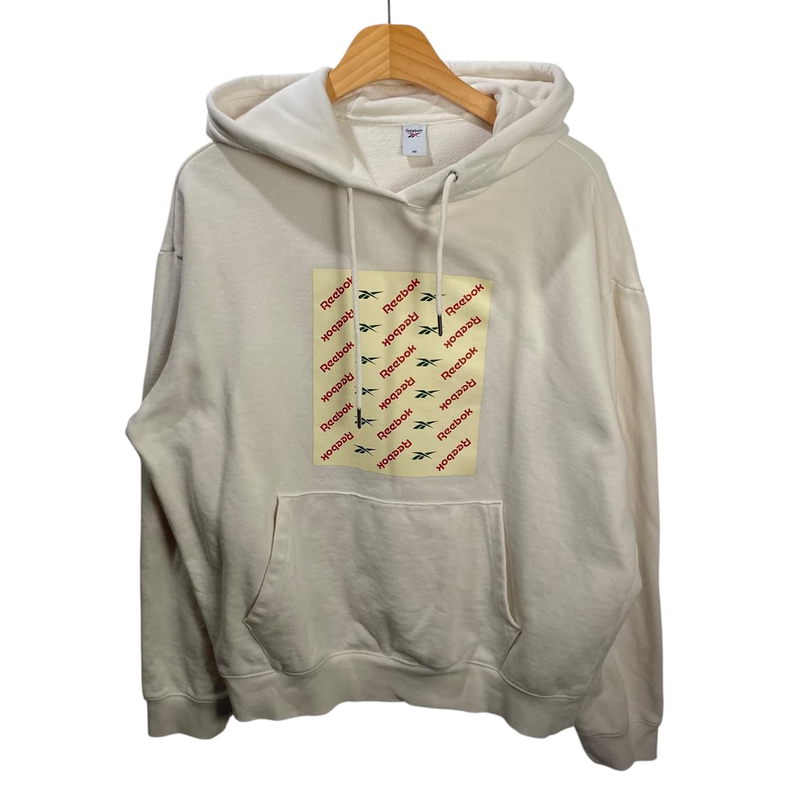 리복 박스로고 아이보리 후드 상품이미지2