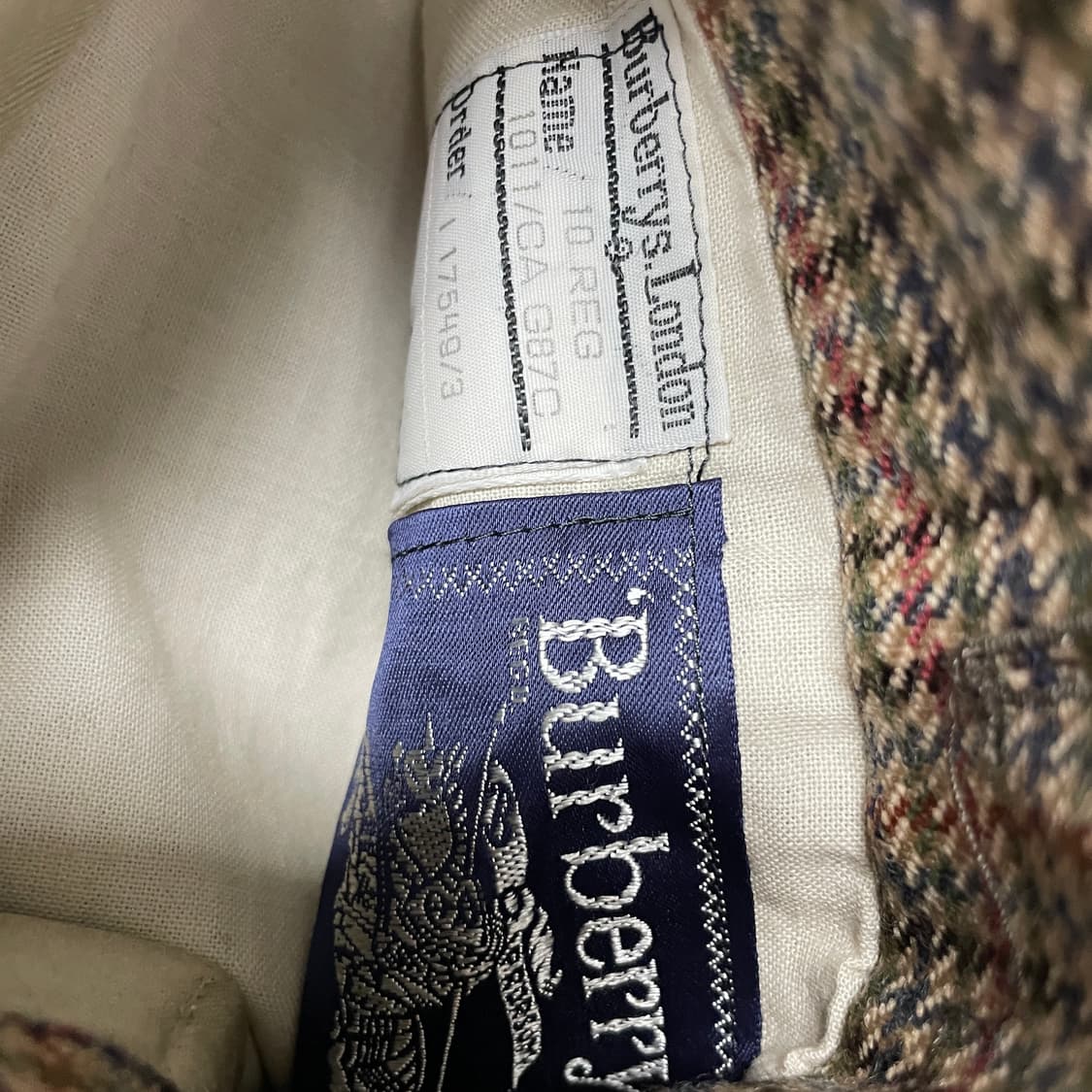 버버리 글렌체크/베이지 리버시블 코트 10 상품이미지5