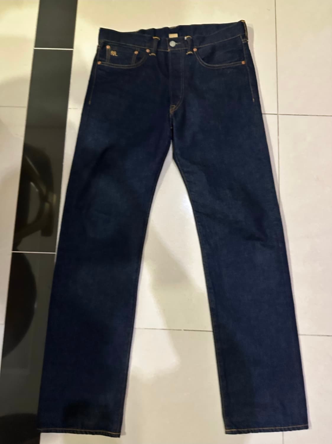 rrl 스트레이트핏 원스워시드 셀비지 진 상품이미지2