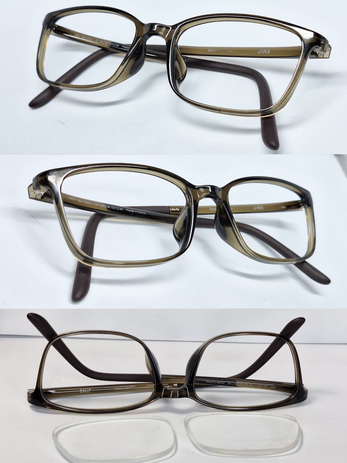 JINS 진스 MRF-18A-036C CJ 28 카키 에어프레임 초경량  상품이미지7