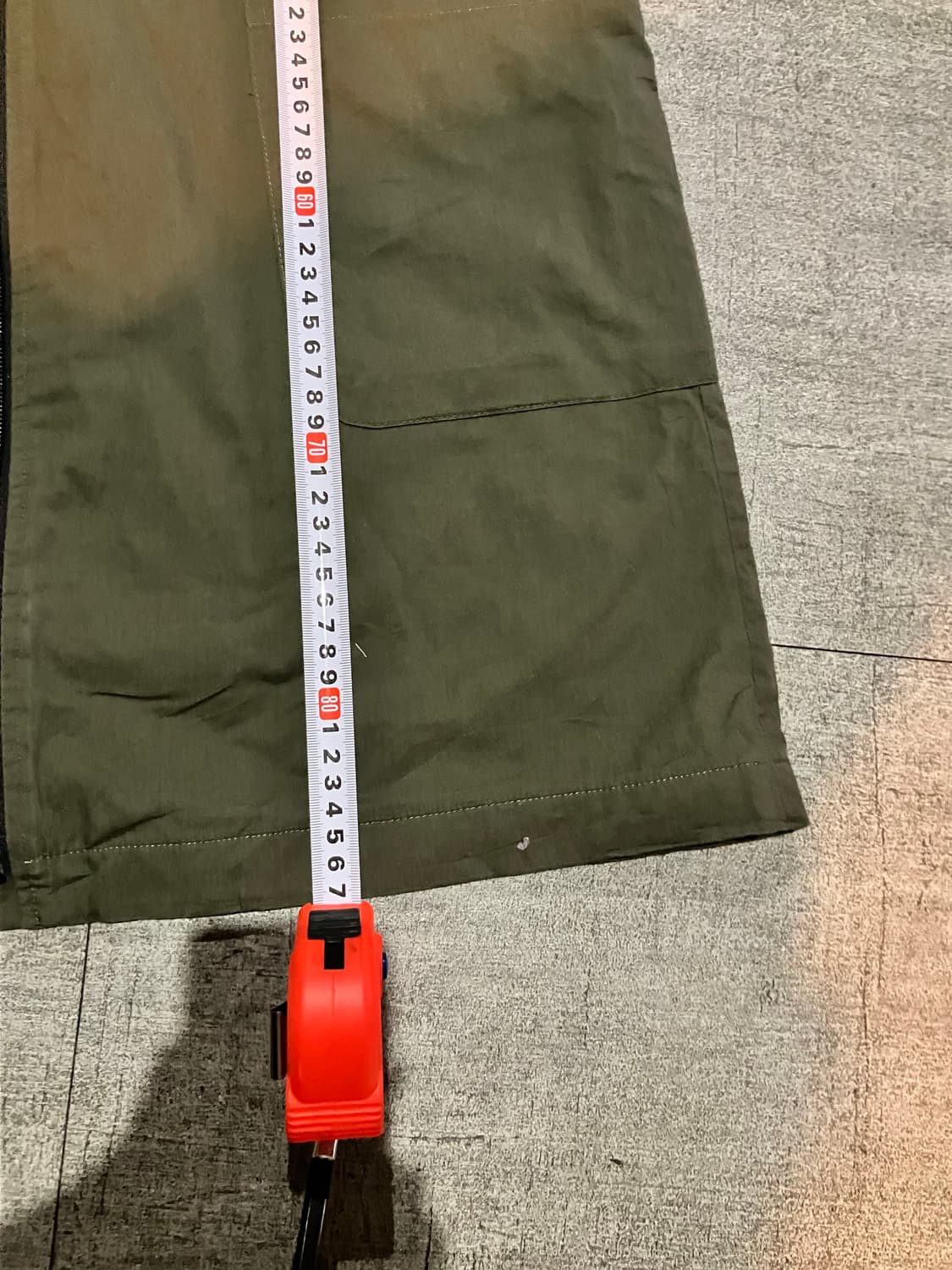 일본빈티지 kaashi 하구미모리걸 아메카지 슬립레이어드원피스 카키 상품이미지3