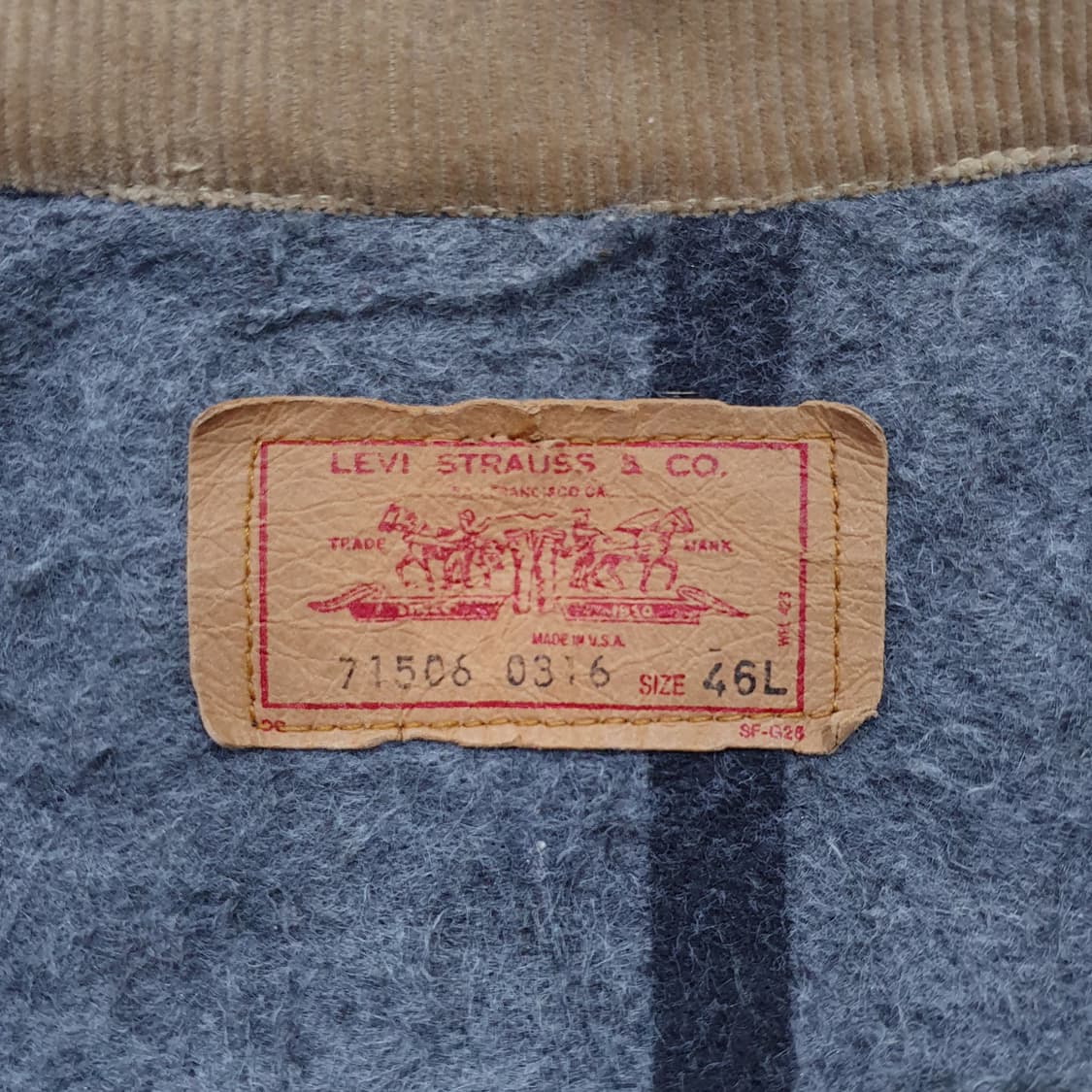 리바이스 80s 블랭킷 트러커 71506 (105-110) 46L 상품이미지8