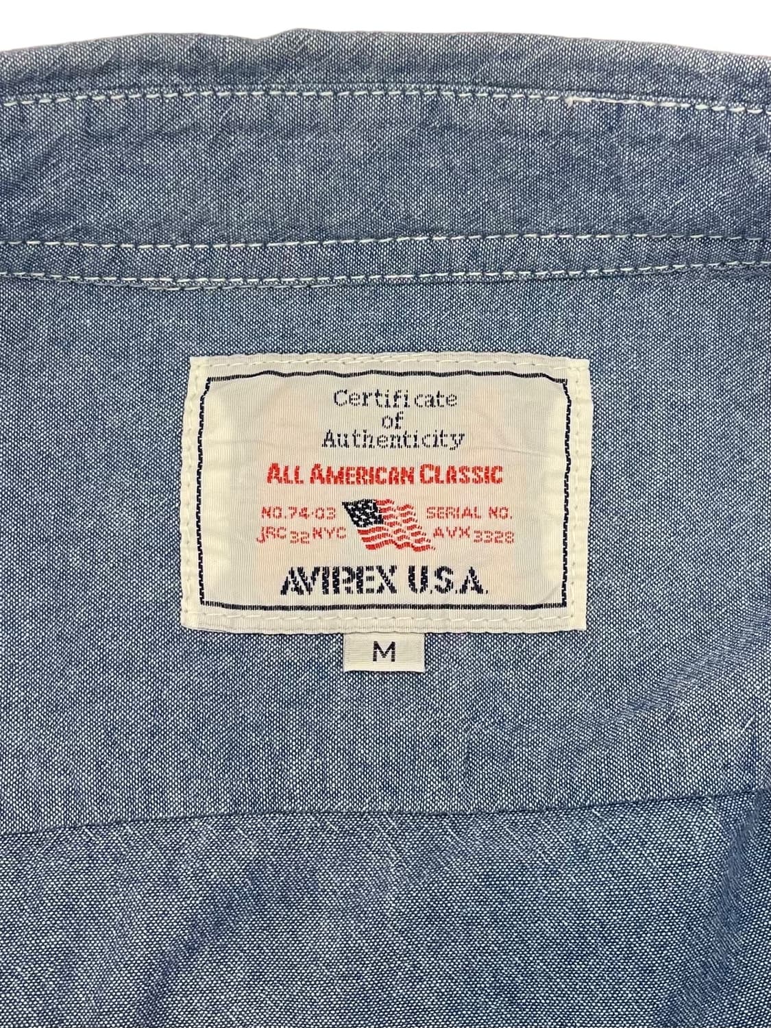 (95) 아비렉스 샴브레이 워크 셔츠 상품이미지5