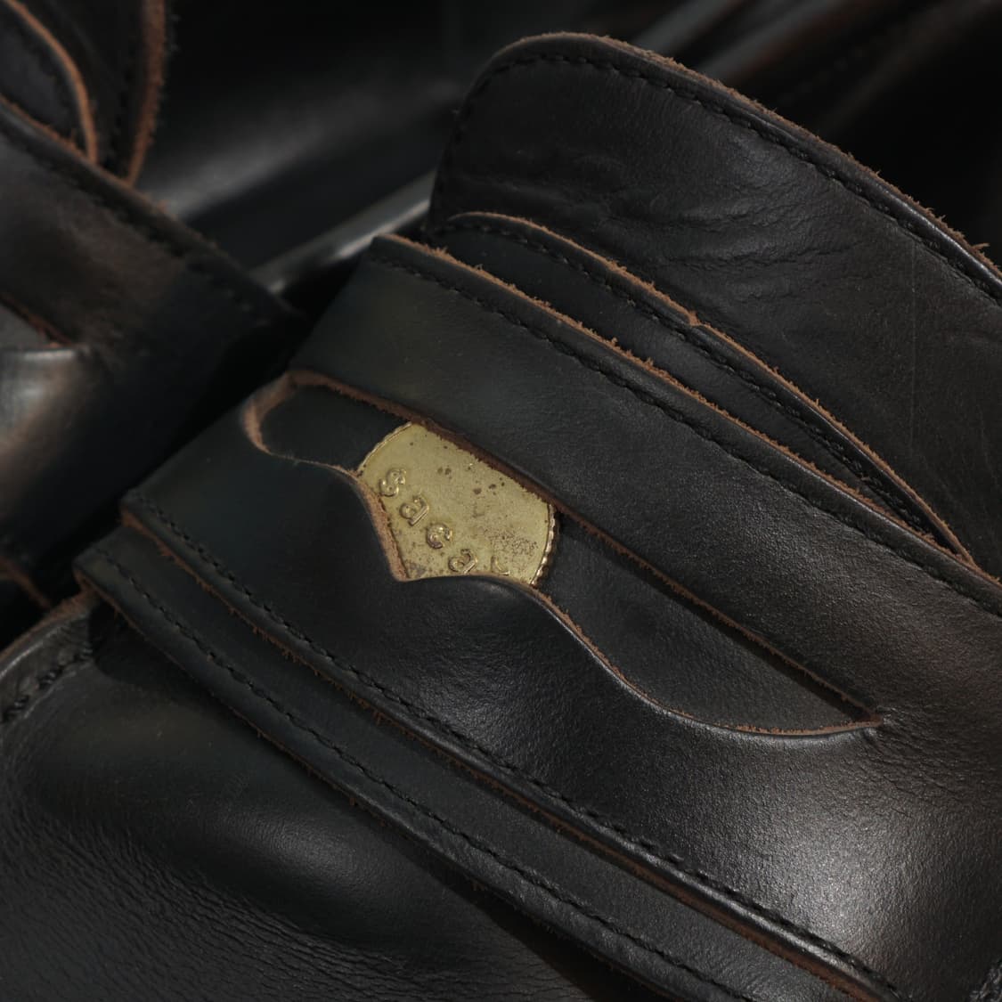 사카이 레더 더블 페니로퍼 상품이미지4