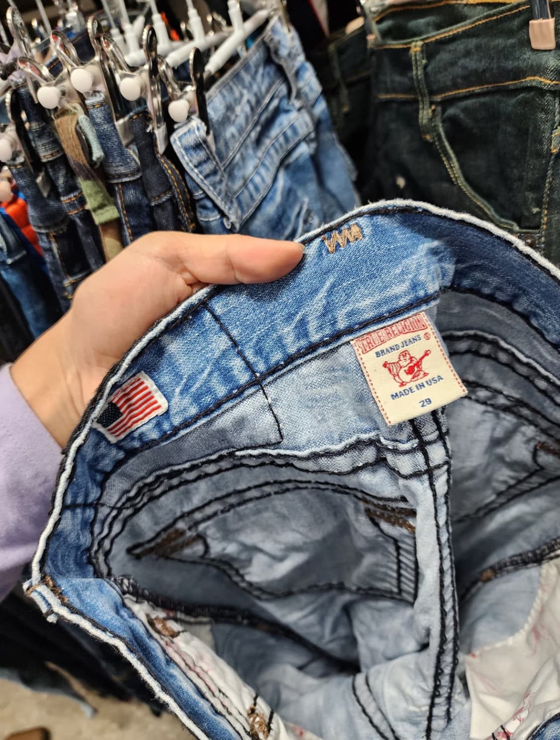 True Religion USA 부츠컷 데님 청바지 상품이미지8