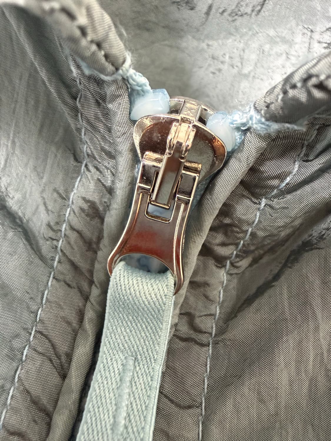 스톤아일랜드 22SS 나일론메탈 바람막이 아쿠아 M 상품이미지3