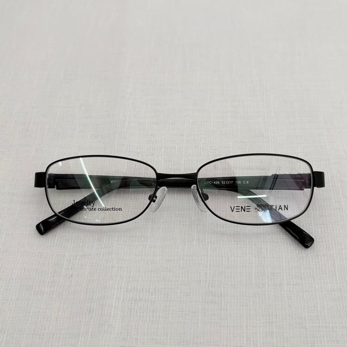 VENETIAN 큐빅 블랙 사각 빈티지메탈테  상품이미지6